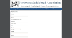 Desktop Screenshot of nwsaddlebreds.org